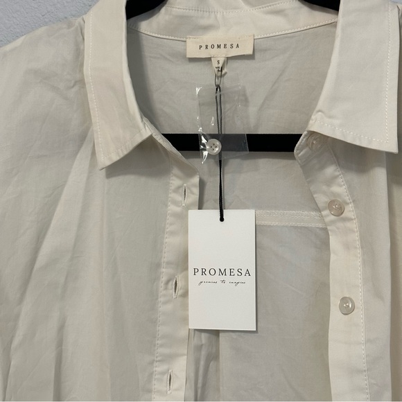 NTW! Vici Cotton Button Down Top - Picture 4 of 9